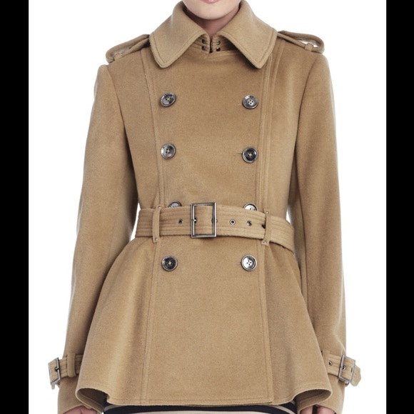 BCBGMAXAZRIA Black 🖤 Peplum Peacoat - Picture 7 of 8